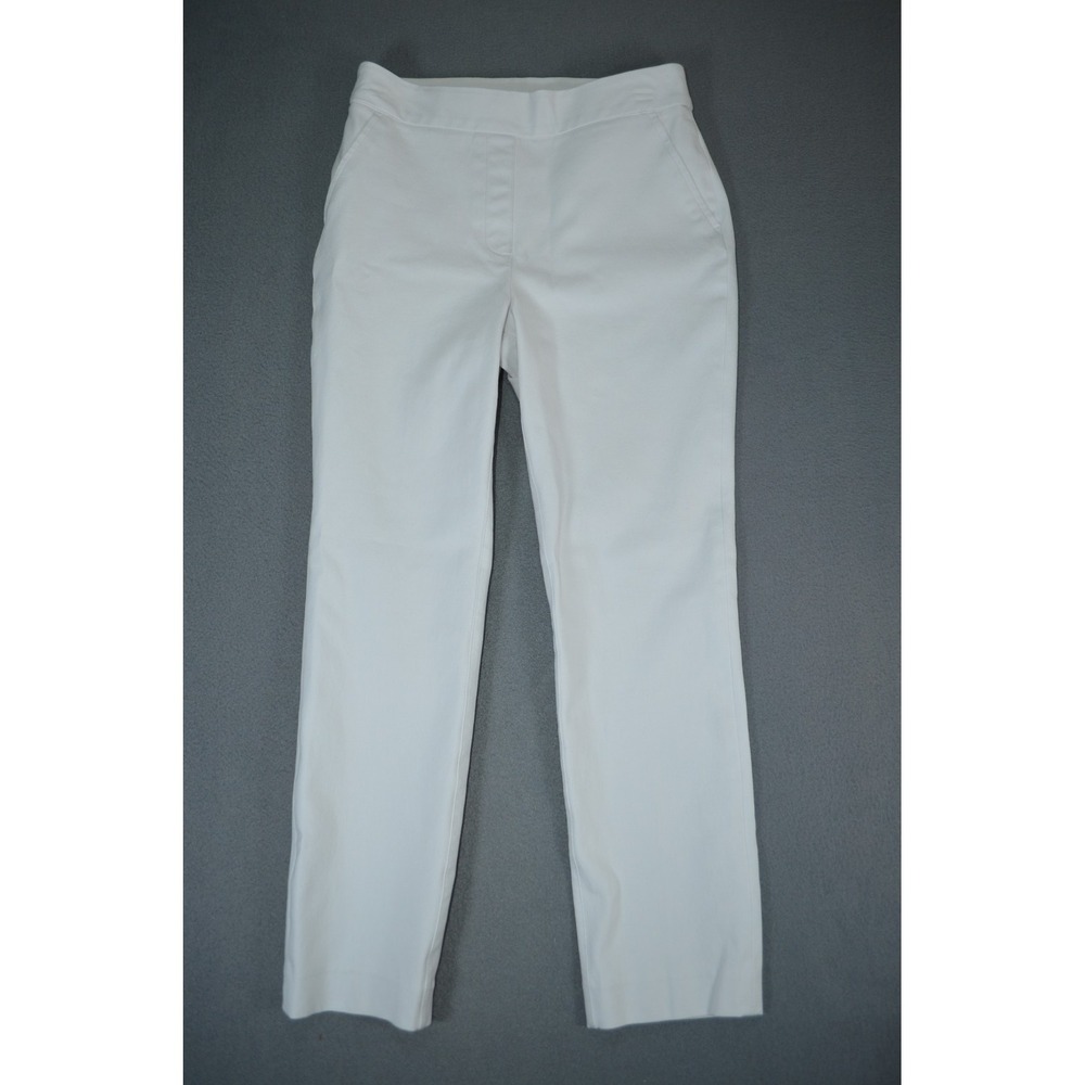 Spanx 20372R On-The-Go Slim Straight Pant Classic White - Small